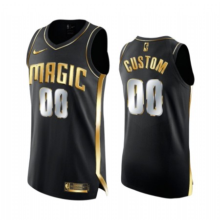 Maillot Basket Orlando Magic Personnalisé 2020-21 Noir Golden Edition Swingman - Homme